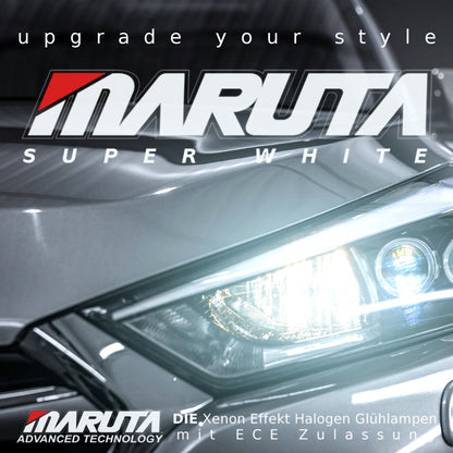 MARUTA SUPER WHITE H9 12V 65W Halogenlampe für Scheinwerfer, Fern-, Nebel-, Tagfahrlicht, 5500K Xenon-Effekt, langlebige Xenon-Gas Birne mit hochwertigem Quarzglas & Straßenzulassung (ECE Prüfzeichen) - Bild 7