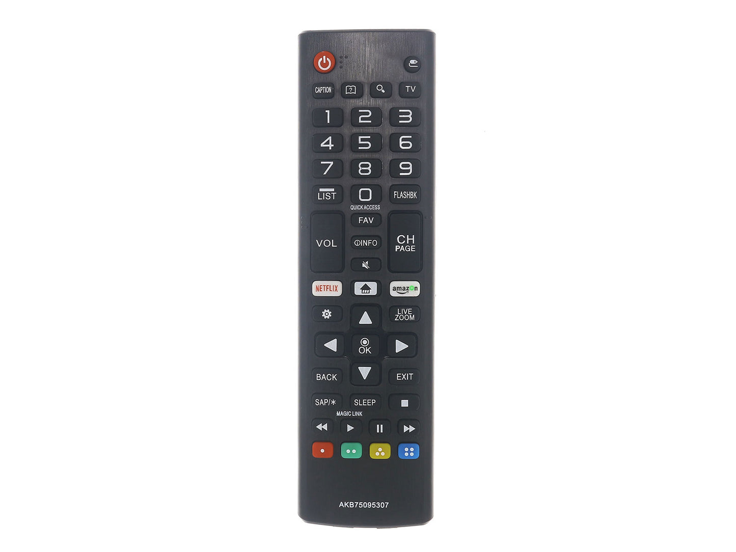 azurano Fernbedienung für LG AKB75095307, AGF76631064 für LG LED Smart TV - Direkttasten für Netflix & amazon video - Bild 1