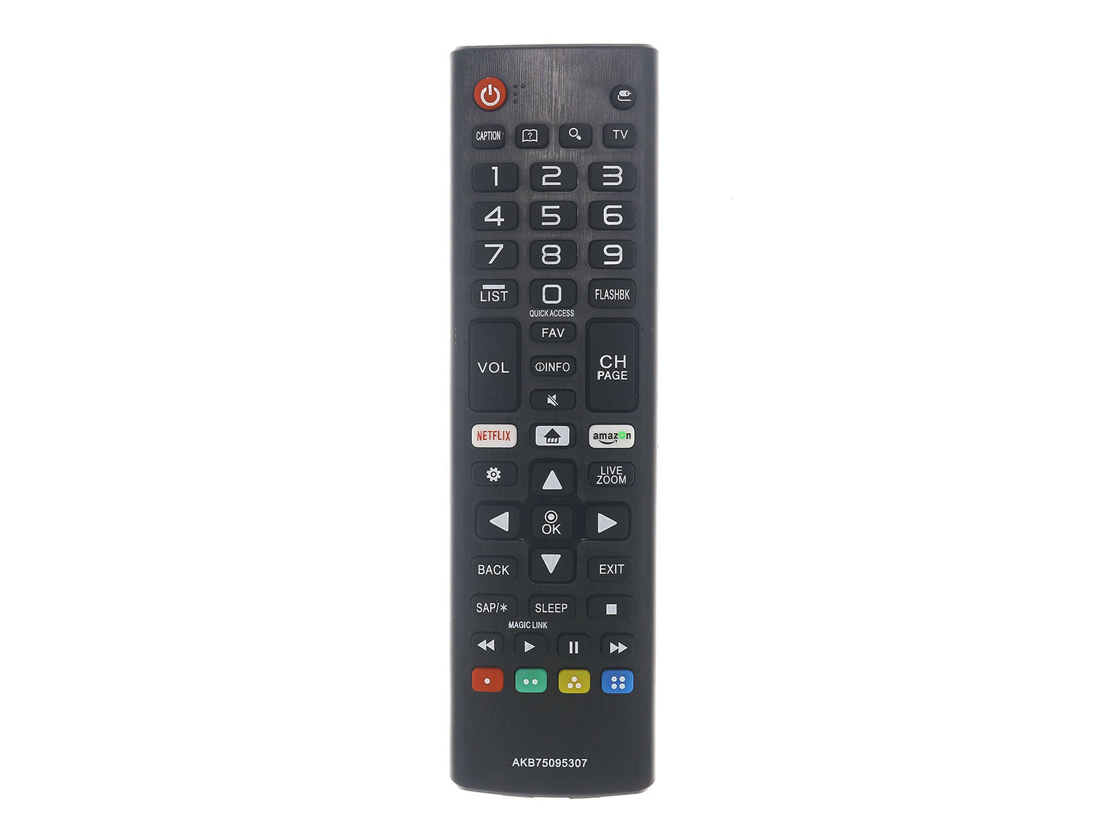 azurano Fernbedienung für LG AKB75095307, AGF76631064 für LG LED Smart TV - Direkttasten für Netflix & amazon video - Bild 1