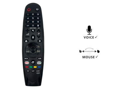 azurano Fernbedienung Magic Remote AN-MR18BA, AGF79298801 für 2018 LG Smart TV mit Sprachsteuerung, Mausfunktion, Direktasten für Netflix & Amazon Video - Bild 2