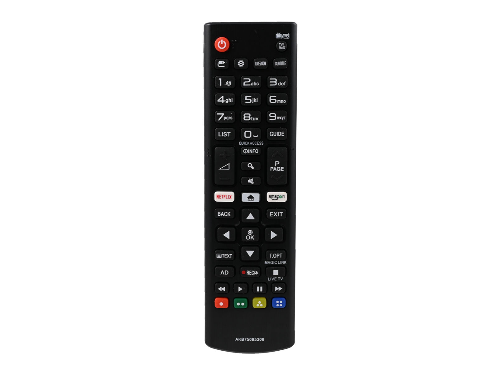 azurano Fernbedienung für LG AKB75095308 für LG Smart TV Netflix & Amazon Video Direkttasten - Bild 1